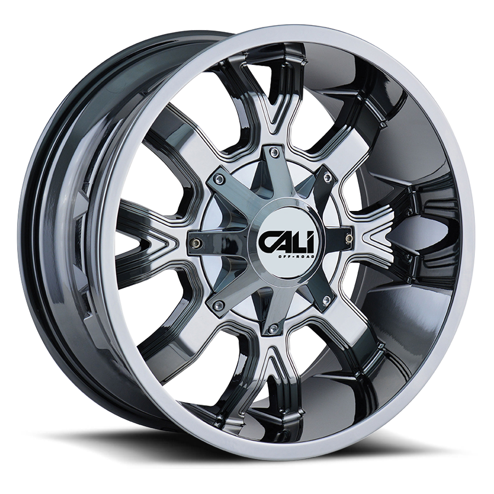 Cast Aluminum Wheels Dirty 9104 CH 22x14 Chrome Cali Offroad Wheels