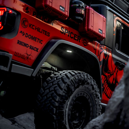 Cyclone V2 LED 6 Light Rock Kit Clear KC HiLiTES