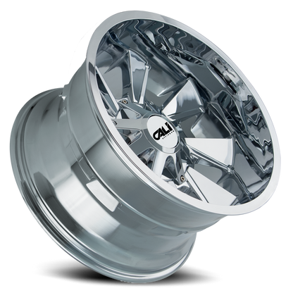 Cast Aluminum Wheels Distorted 9106 CH 20x9 Chrome Cali Offroad Wheels