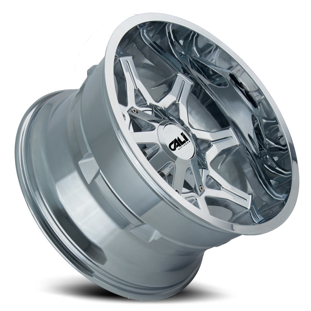 Cast Aluminum Wheels Obnoxious 9107 CH 22x12 Chrome Cali Offroad Wheels