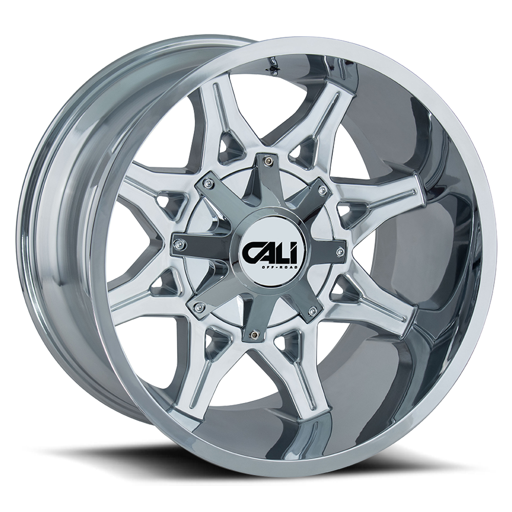 Cast Aluminum Wheels Obnoxious 9107 CH 20x9 Chrome Cali Offroad Wheels