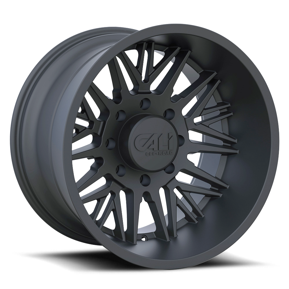 Cast Aluminum Wheels Rawkon 9109 MB 22x12 Matte Black Cali Offroad Wheels