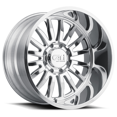 Cast Aluminum Wheels Summit 9110 PO 24x14 Milled Spokes Polished Cali Offroad Wheels