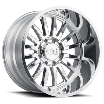 Cast Aluminum Wheels Summit 9110 PO 24x14 Milled Spokes Polished Cali Offroad Wheels