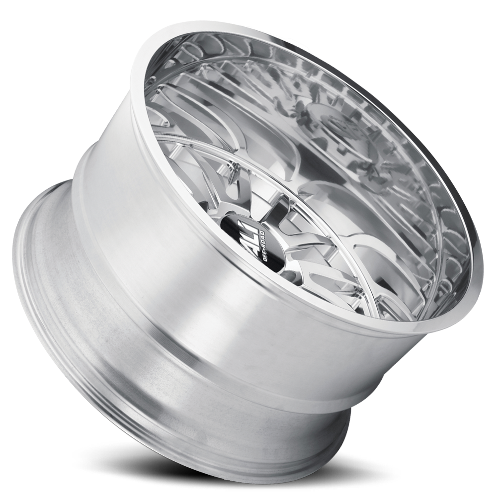 Cast Aluminum Wheels Summit 9110 PO 24x14 Milled Spokes Polished Cali Offroad Wheels