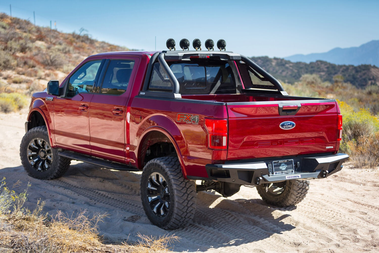Sport Bar 2.0 for Full Sized Trucks Textured Black 2007-2021 Toyota Tundra 2009-2024 Dodge Ram 1500/2500/3500 Go Rhino