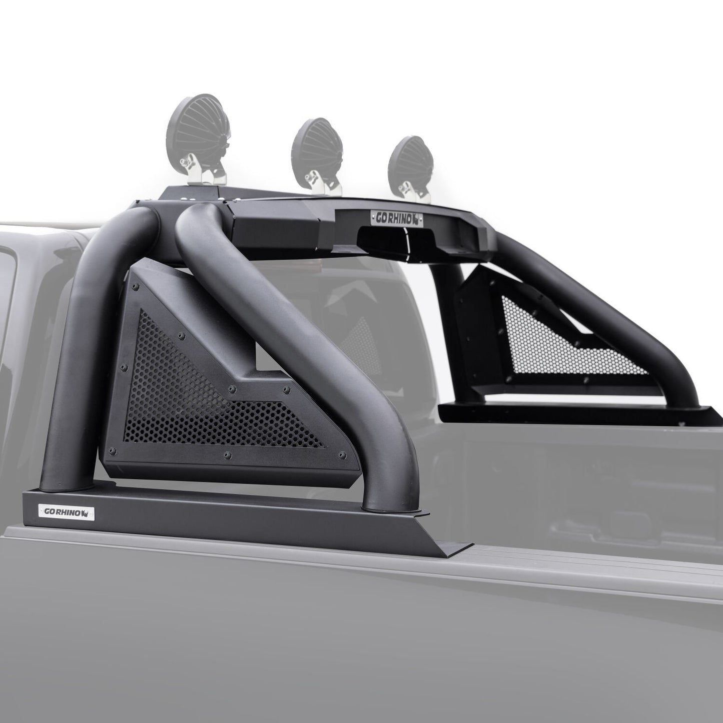 Sport Bar 2.0 for Full Sized Trucks Textured Black 2007-2021 Toyota Tundra 2009-2024 Dodge Ram 1500/2500/3500 Go Rhino