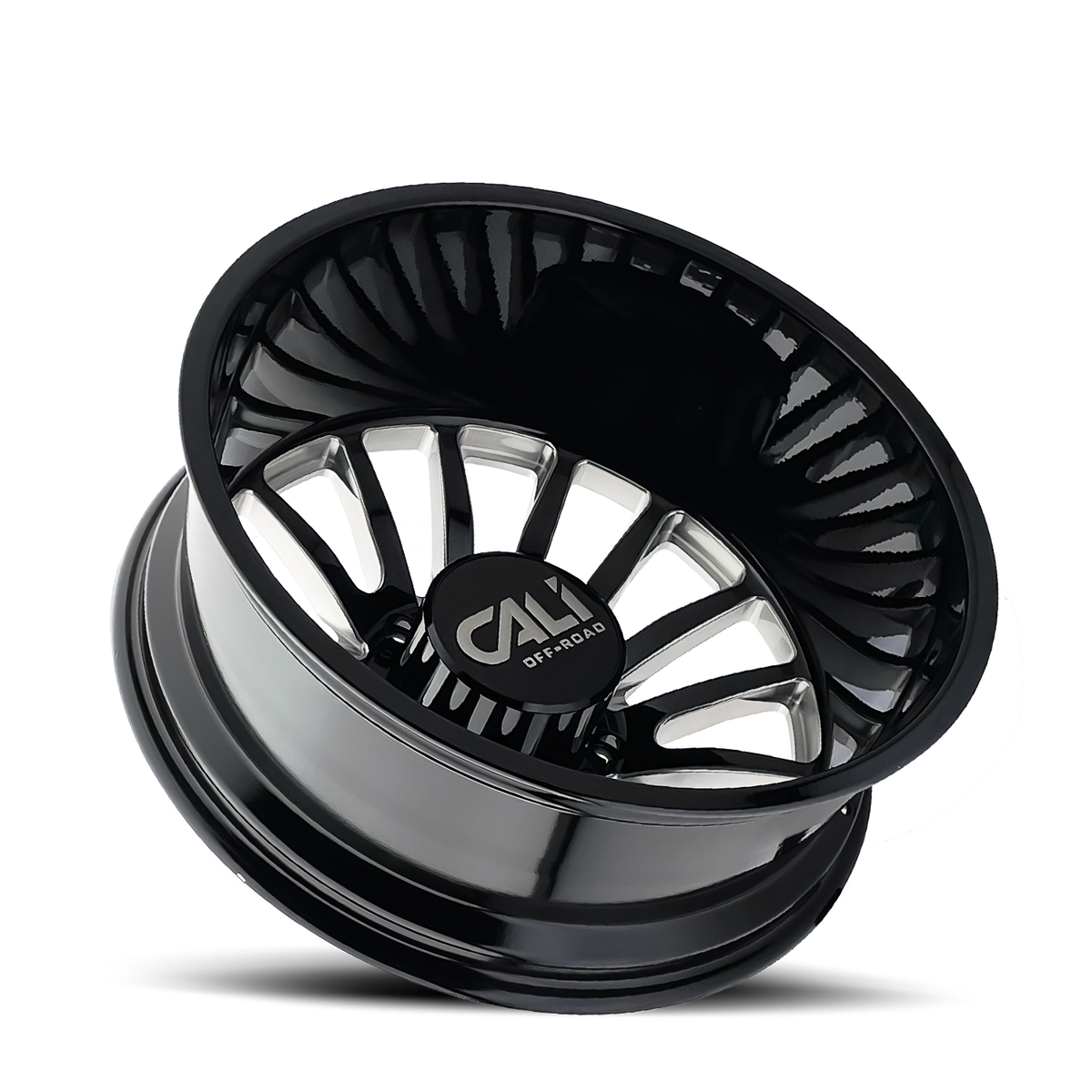 Cast Aluminum Dually Wheels Summit Dually 9110D GB 22x8.25 Milled Spokes Gloss Black 8 On 210 Bolt Pattern -232 Offset Cali Offroad Wheels