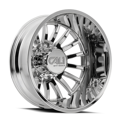 Dually Wheels Summit Dually 9110D PO 22x8.25 Milled Spokes Polished Cali Offroad Wheels