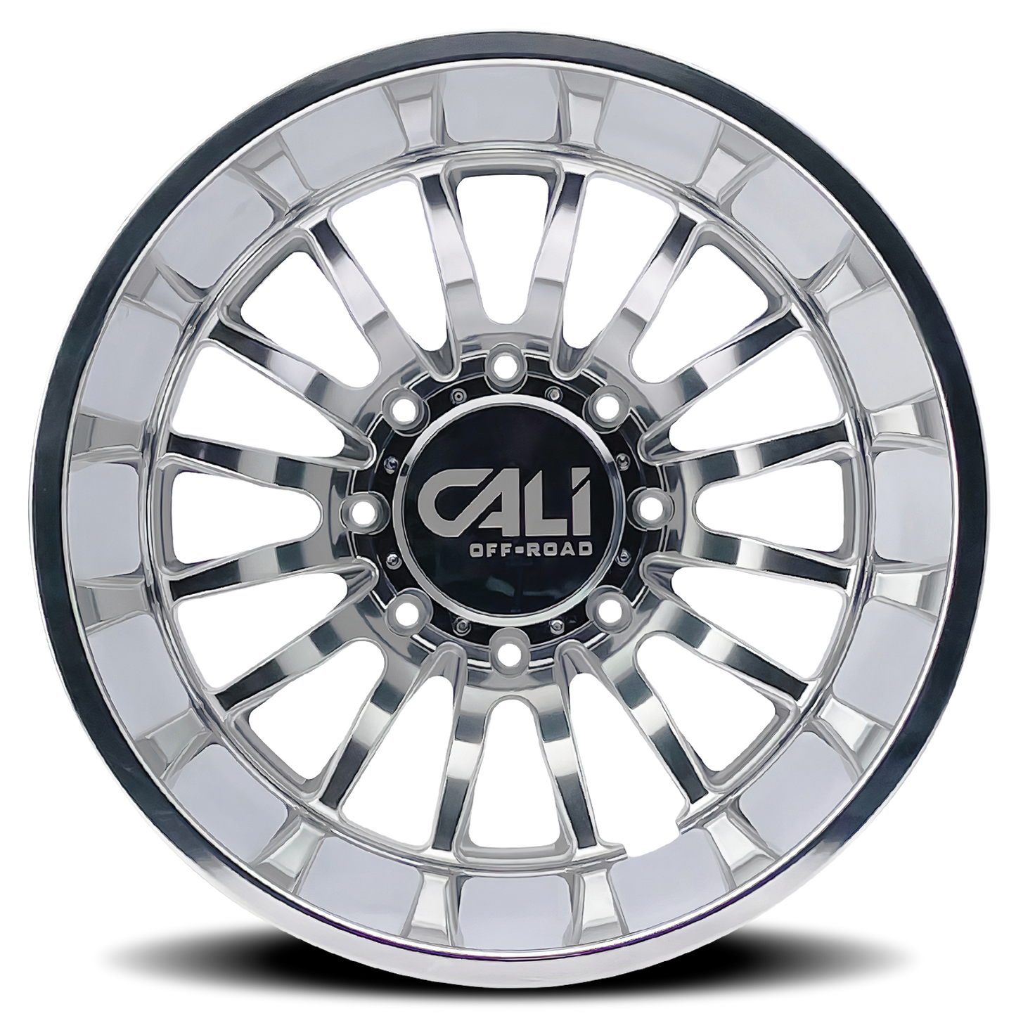 Dually Wheels Summit Dually 9110D PO 22x8.25 Milled Spokes Polished Cali Offroad Wheels