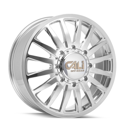 Dually Wheels Summit Dually 9110D PO 22x8.25 Milled Spokes Polished Cali Offroad Wheels