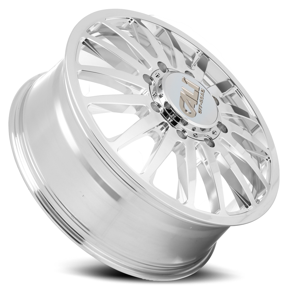 Dually Wheels Summit Dually 9110D PO 22x8.25 Milled Spokes Polished Cali Offroad Wheels
