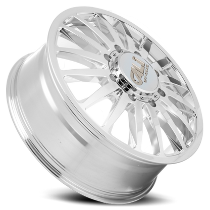 Dually Wheels Summit Dually 9110D PO 22x8.25 Milled Spokes Polished Cali Offroad Wheels