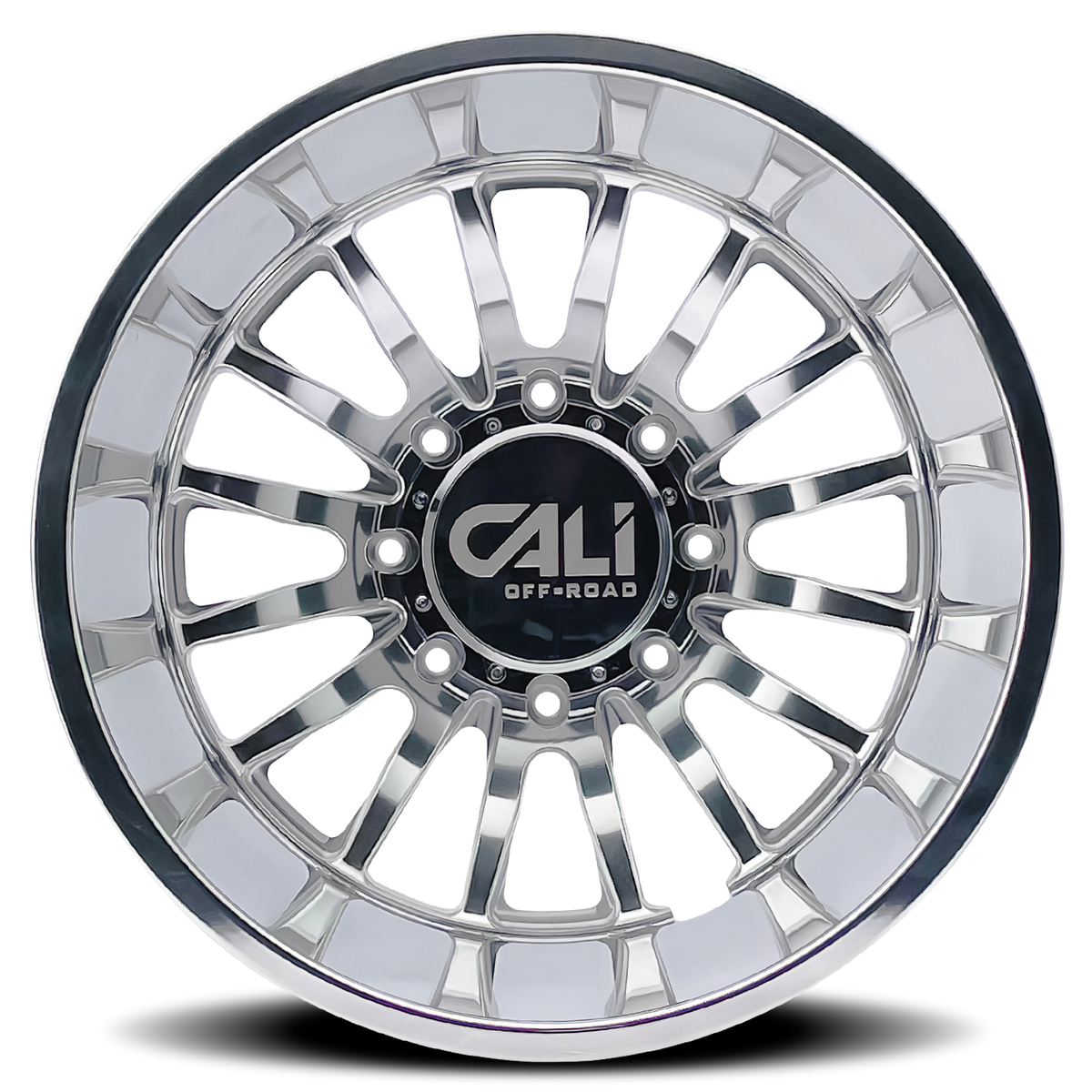 Dually Wheels Summit Dually 9110D PO 20x8.25 Milled Spokes Polished Cali Offroad Wheels