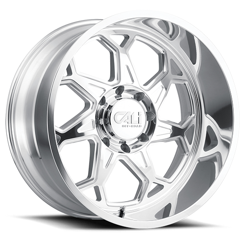 Cast Aluminum Wheels Sevenfold 9111 PO 20x12 Polished Cali Offroad Wheels
