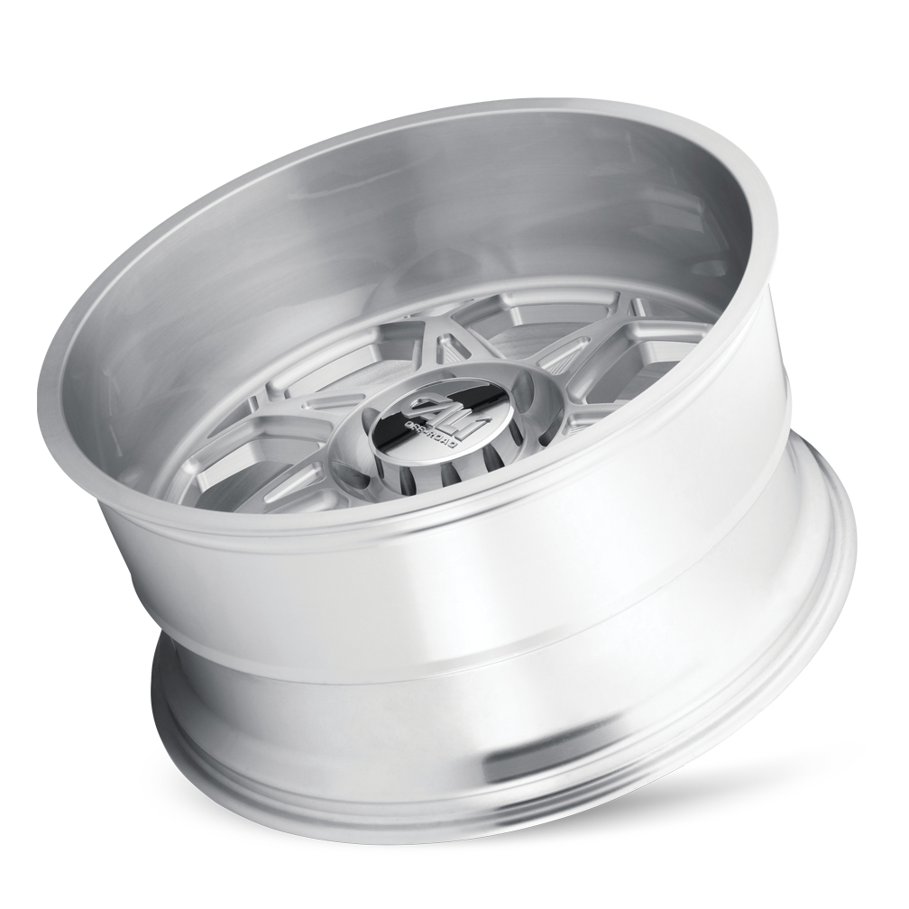 Cast Aluminum Wheels Sevenfold 9111 SL 24x12 Brushed Brushed Silver Cali Offroad Wheels