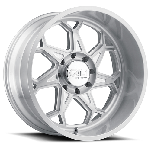 Cast Aluminum Wheels Sevenfold 9111 SL 20x9 Brushed Brushed Silver Cali Offroad Wheels
