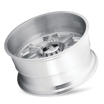 Cast Aluminum Wheels Sevenfold 9111 SL 20x9 Brushed Brushed Silver Cali Offroad Wheels