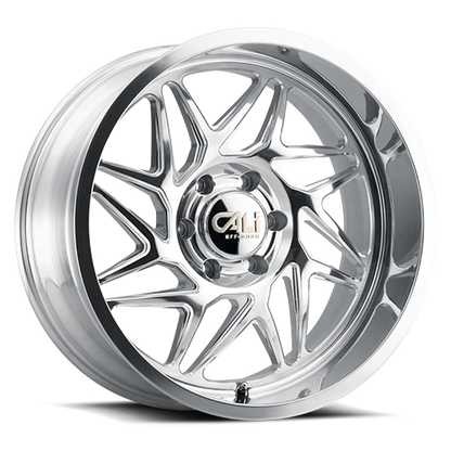 Cast Aluminum Wheels Gemini 9112 PO 20x10 Milled Spokes Polished Cali Offroad Wheels