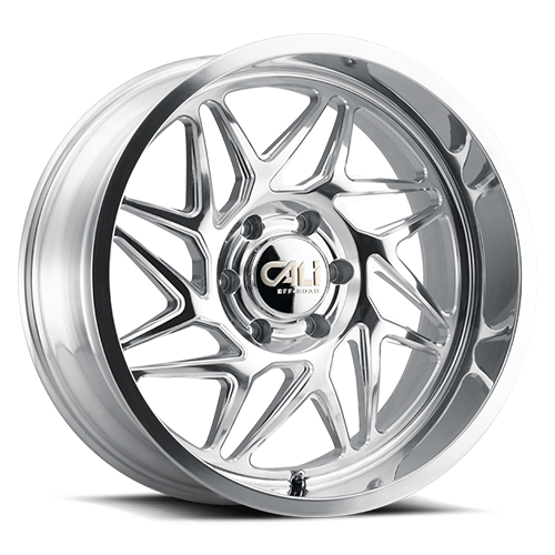 Cast Aluminum Wheels Gemini 9112 PO 20x12 Milled Spokes Polished Cali Offroad Wheels