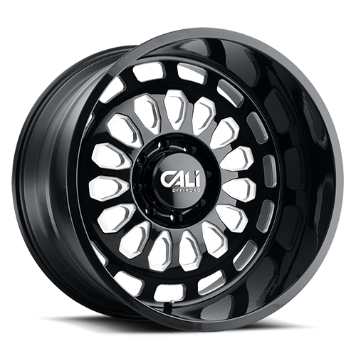 Cast Aluminum Wheels Paradox 9113 GB 20x10 Milled Spokes Gloss Black Cali Offroad Wheels