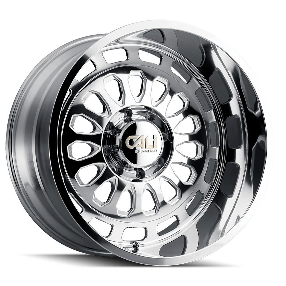 Cast Aluminum Wheels Paradox 9113 PO 24x14 Milled Spokes Polished Cali Offroad Wheels