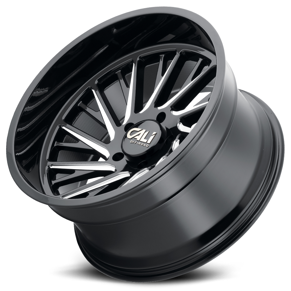 Cast Aluminum Wheels Purge 9114 GB 20x10 Milled Gloss Black Cali Offroad Wheels