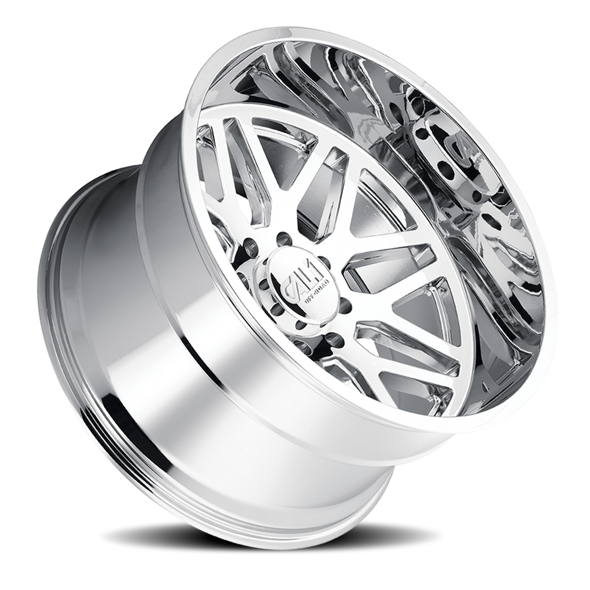 Cast Aluminum Wheels Invader 9115 CH 22x12 Chrome Cali Offroad Wheels