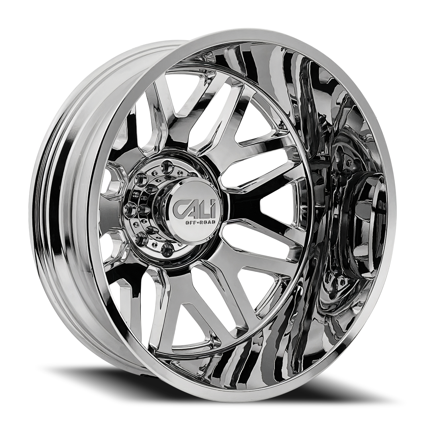 Dually Wheels Invader Dually 9115D CH 22x8.25 Chrome Cali Offroad Wheels