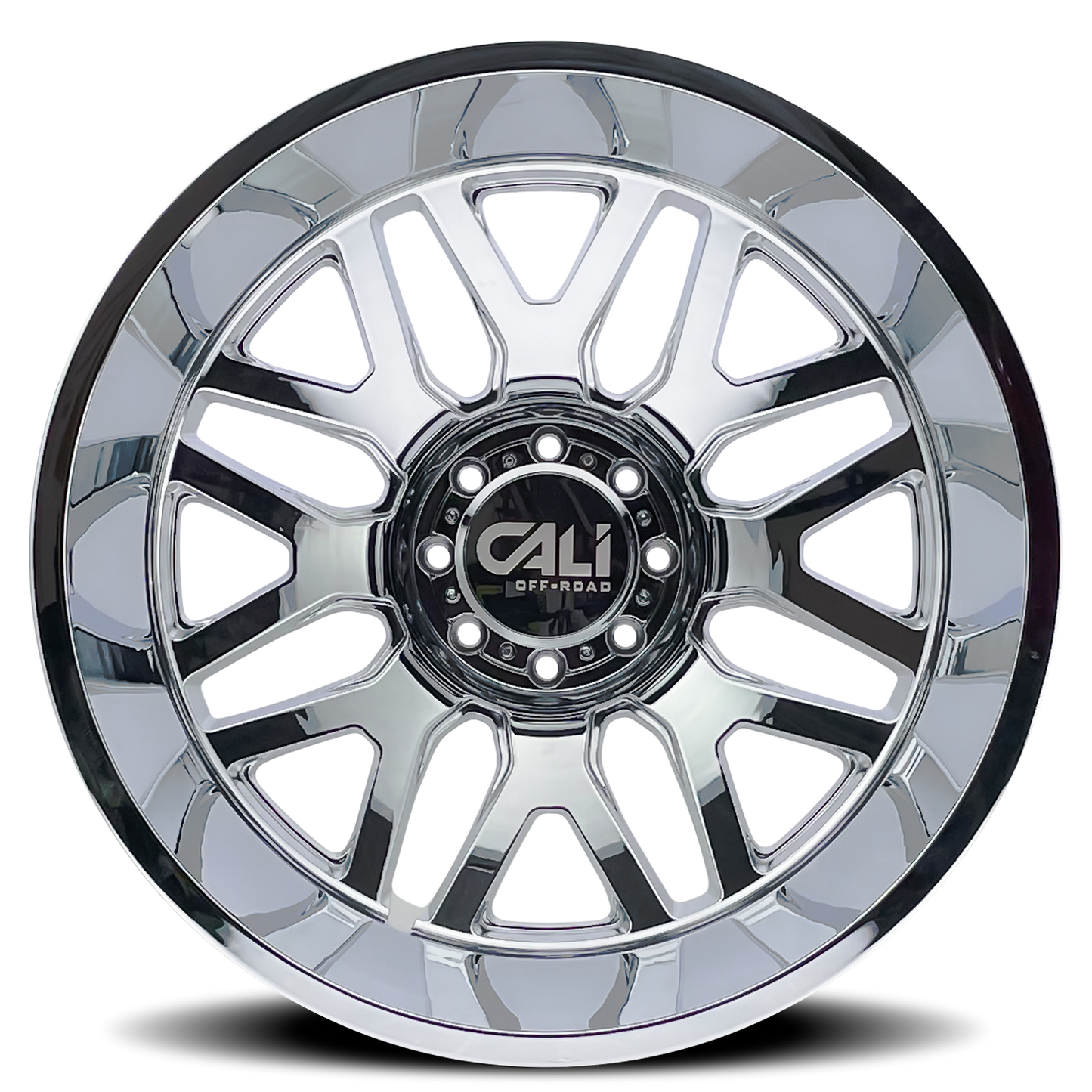 Dually Wheels Invader Dually 9115D CH 22x8.25 Chrome Cali Offroad Wheels