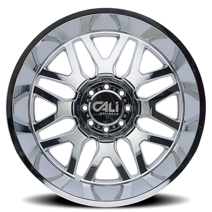 Dually Wheels Invader Dually 9115D CH 22x8.25 Chrome Cali Offroad Wheels