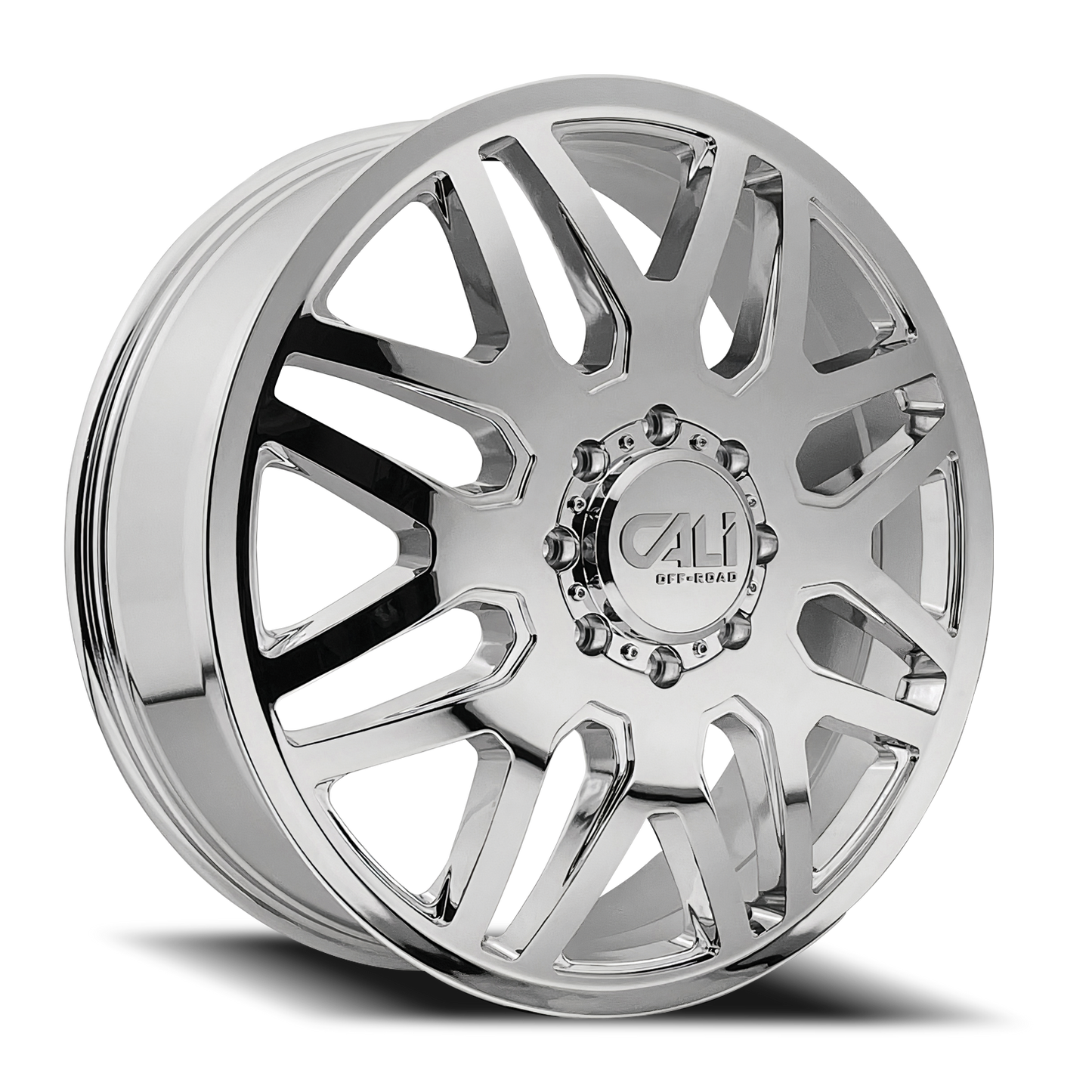 Dually Wheels Invader Dually 9115D CH 22x8.25 Chrome Cali Offroad Wheels
