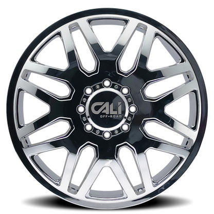 Dually Wheels Invader Dually 9115D CH 22x8.25 Chrome Cali Offroad Wheels