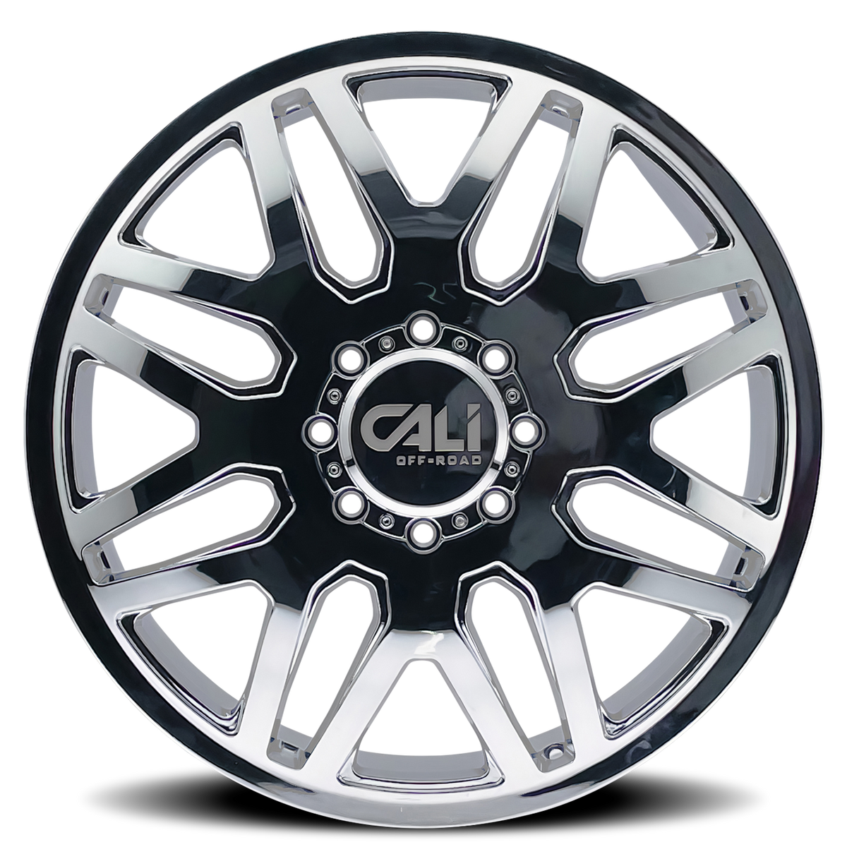 Dually Wheels Invader Dually 9115D CH 24x8.25 Chrome Cali Offroad Wheels