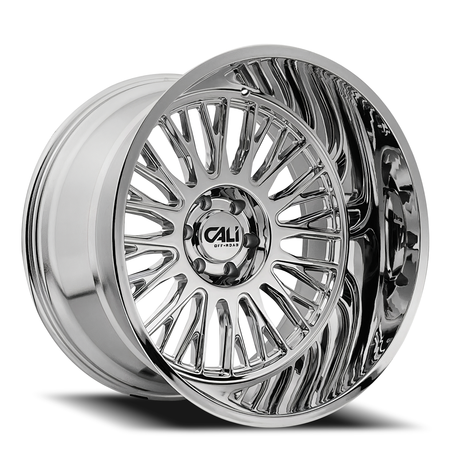Cast Aluminum Wheels Vertex 9116 CH 22x12 Chrome Cali Offroad Wheels