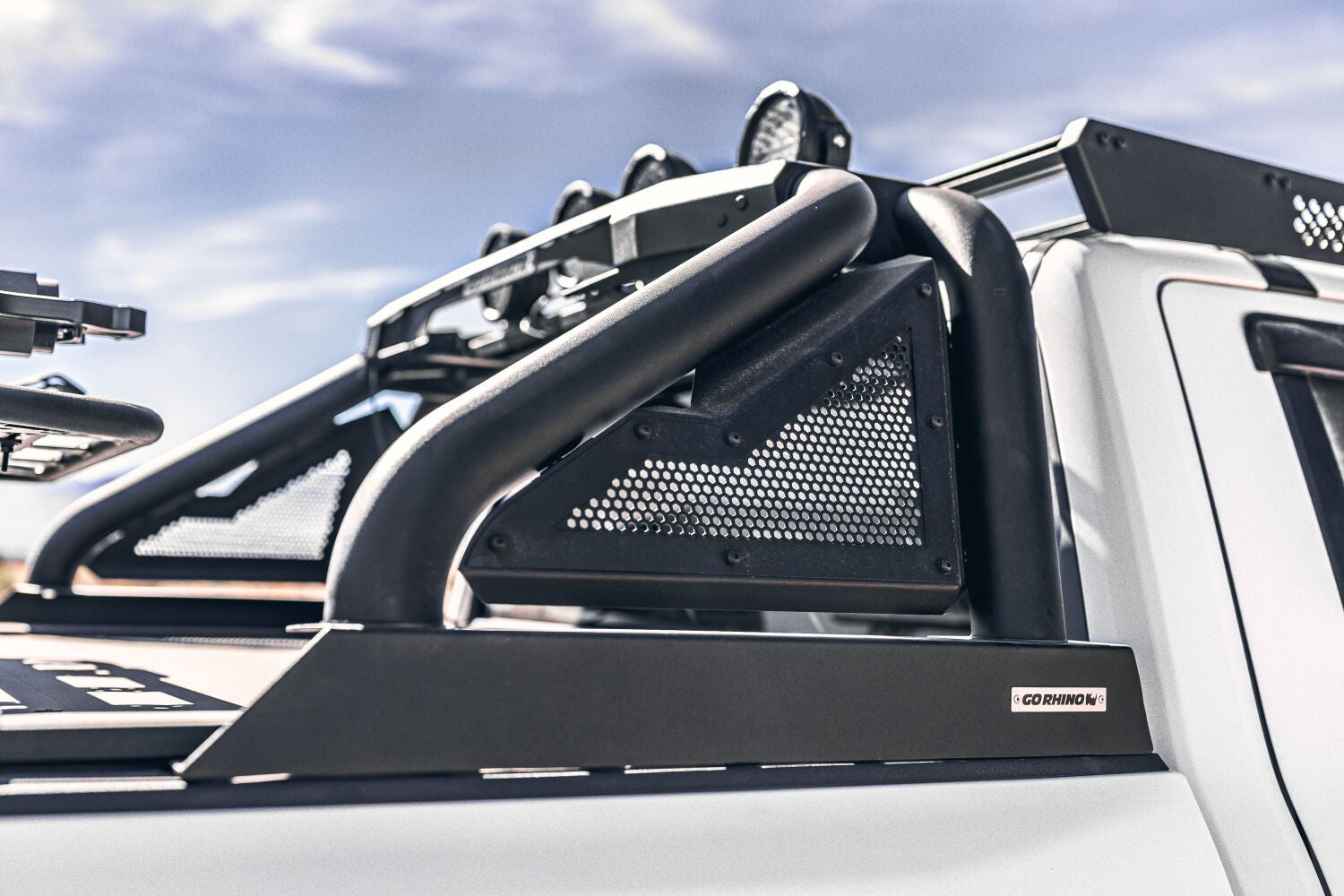 Sport Bar 2.0 with Power Actuated Retractable Light Mount Textured Black 2022-2026 Toyota Tundra Go Rhino