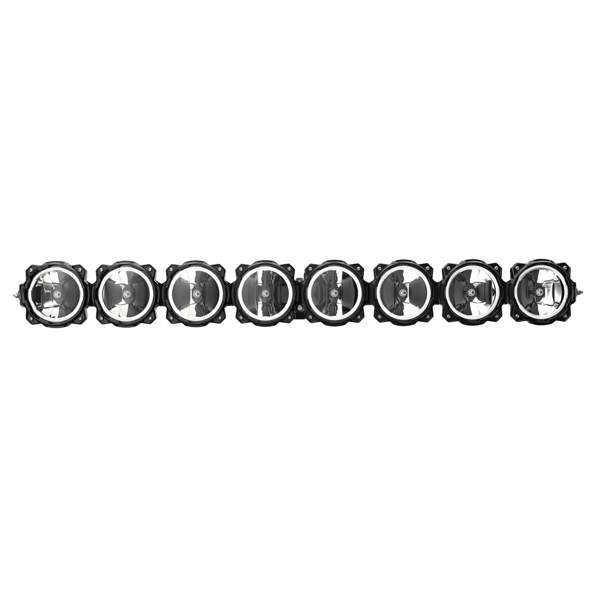 KC Pro6 Gravity LED 50 Inch Straight Light Bar 8 Light Combo System Universal KC HiLiTES