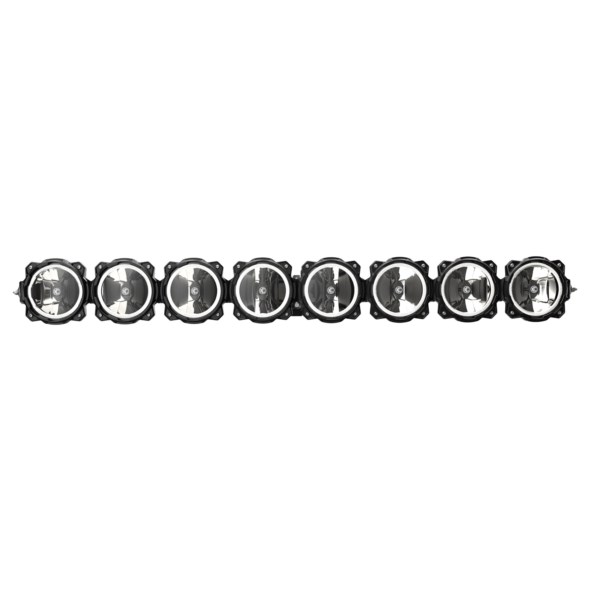 KC Pro6 Gravity LED 50 Inch Straight Light Bar 8 Light Combo System Universal KC HiLiTES