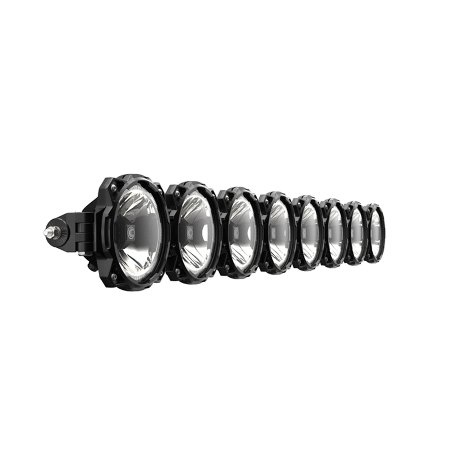 KC Pro6 Gravity LED 50 Inch Straight Light Bar 8 Light Combo System Universal KC HiLiTES