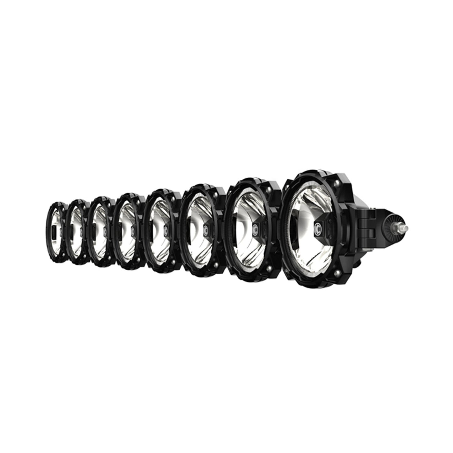 KC Pro6 Gravity LED 50 Inch Straight Light Bar 8 Light Combo System Universal KC HiLiTES