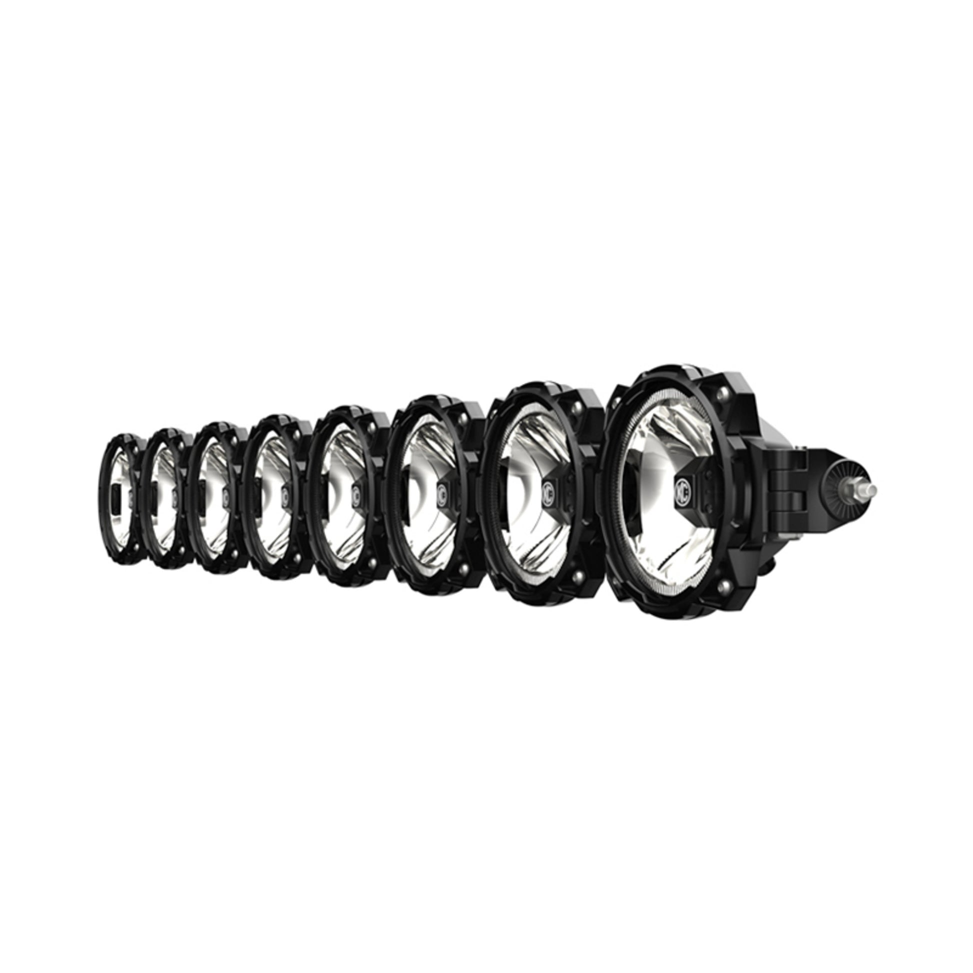 KC Pro6 Gravity LED 50 Inch Straight Light Bar 8 Light Combo System Universal KC HiLiTES