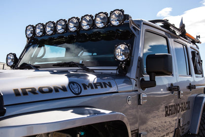 KC Pro6 Gravity LED 50 Inch Straight Light Bar 8 Light Combo System Universal KC HiLiTES