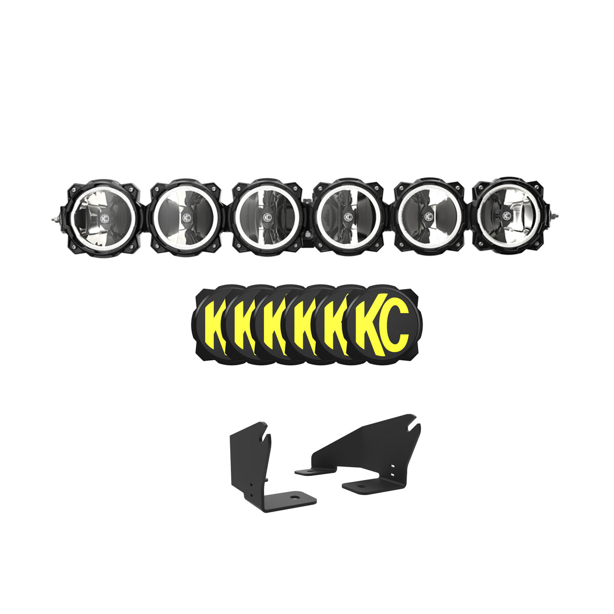 KC Pro6 Gravity LED 39 Inch 6 Light Combo Polaris RZR Pro R System KC HiLiTES