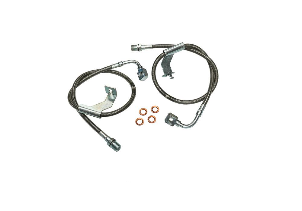 Bullet Proof Brake Hose Front 1987 GM Pickup 1/2 and 3/4 Ton Solid Axle and 1987-1991 Blazer and Suburban 1/2 and 3/4 Ton Solid Axle with 8-12 Inch Lift Kit Superlift