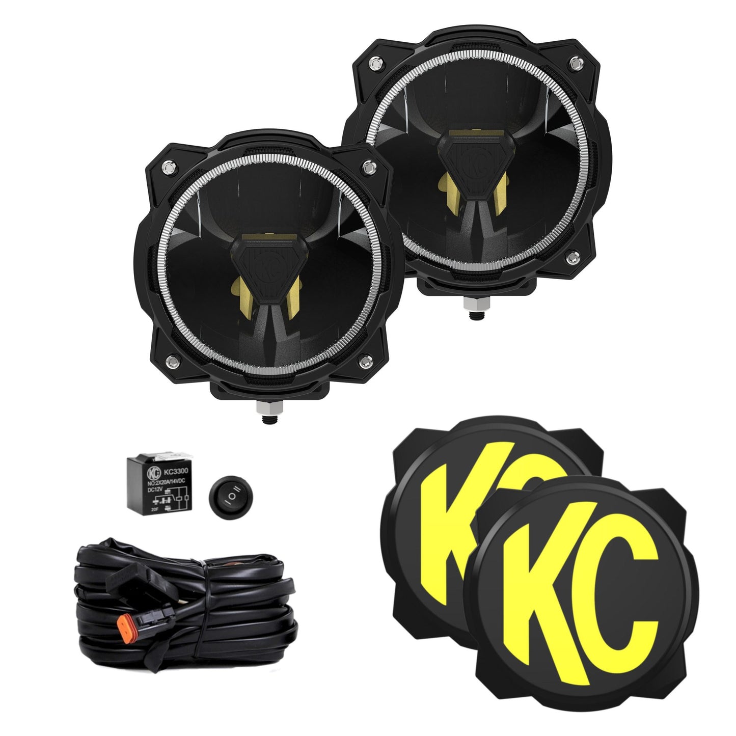 Gravity Titan 6 Inch LED Pair SAE KC HiLiTES