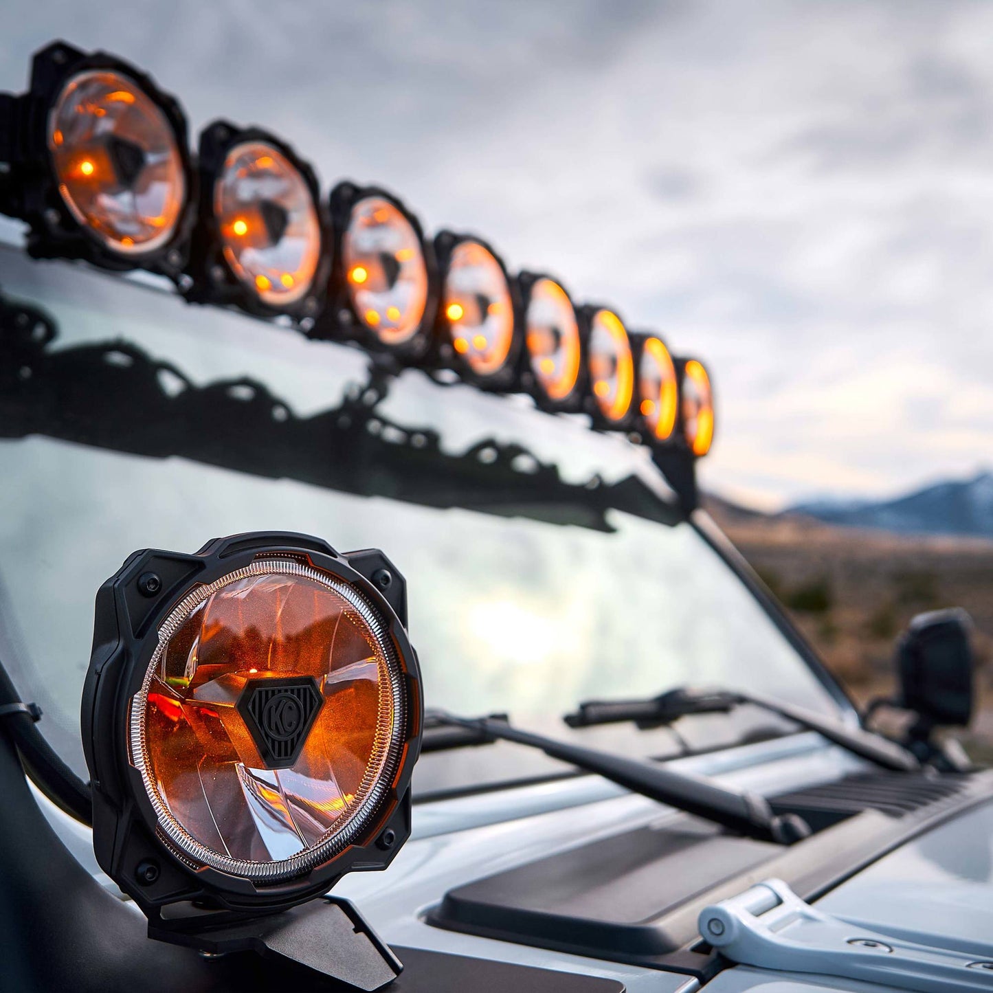 Gravity Titan 6 Inch LED Pair SAE KC HiLiTES