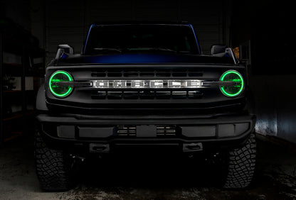 Oracle 2021 Ford Bronco DRL Upgrade w/ Halo Kit - ColorSHIFT w/ RF Controller