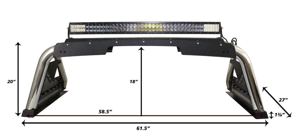 Sport Bar 2.0 with Power Actuated Retractable Light Mount 2015-2026 Colorado/Canyon 2016-2026 Toyota Tacoma Go Rhino