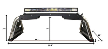 Sport Bar 2.0 with Power Actuated Retractable Light Mount 2015-2026 Colorado/Canyon 2016-2026 Toyota Tacoma Go Rhino