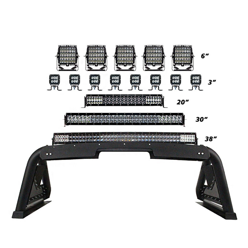 Sport Bar 2.0 with Power Actuated Retractable Light Mount 2015-2026 Colorado/Canyon 2016-2026 Toyota Tacoma Go Rhino
